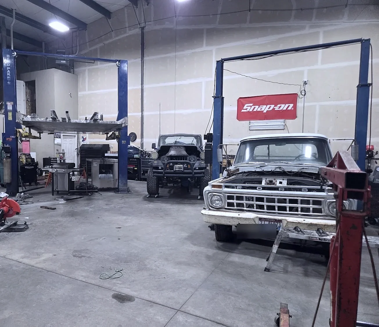 Inside the shop bays in Jerome, Idaho
